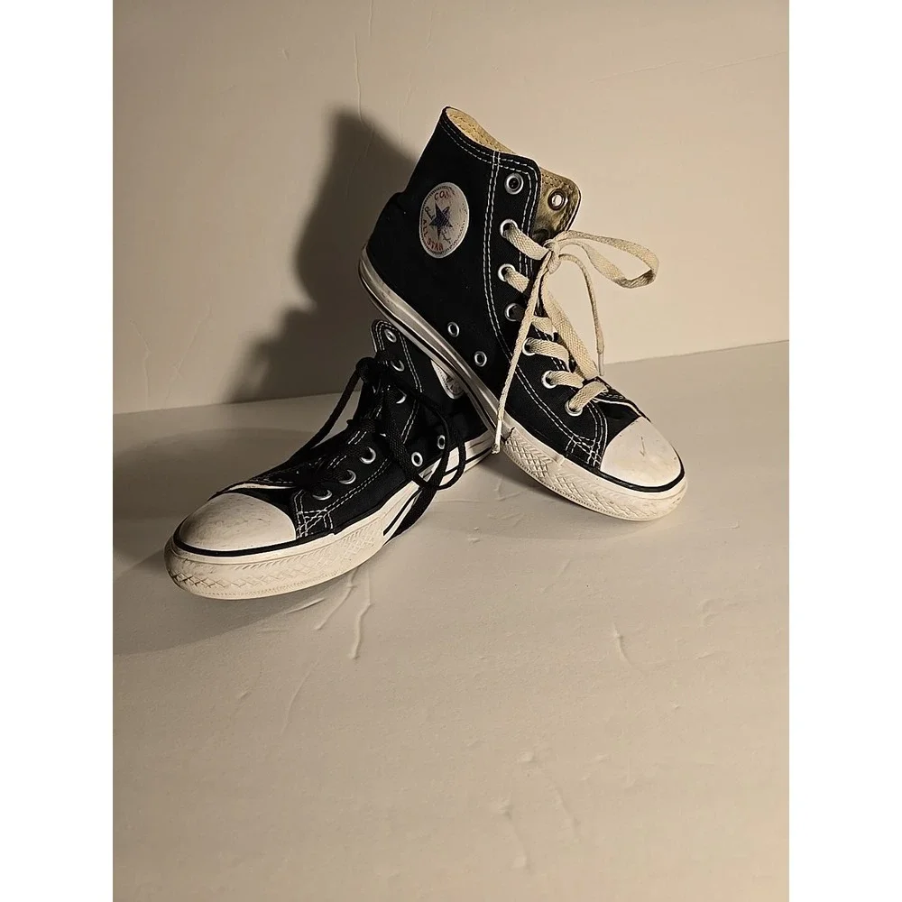 Converse Shoes Youth 3 Chuck Taylor All Star Sneakers Hi-Top Black Comfort 3J231